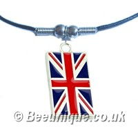 Union Jack Metal Necklace - Click Image to Close